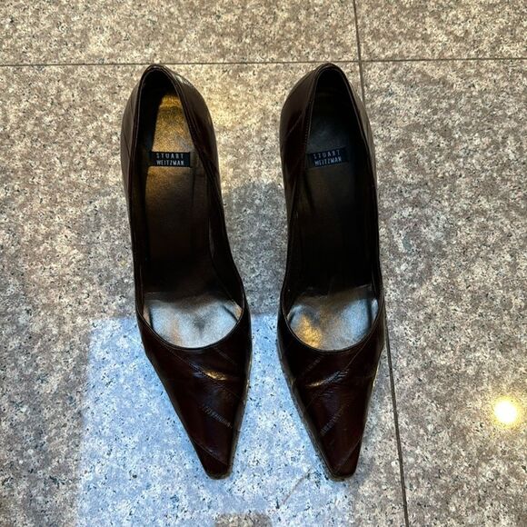 Stuart Weitzman vintage Burgundy Heels - Picture 1 of 6